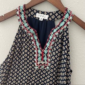 THML Faye Embroidered Sleeveless Tunic Dress Size M